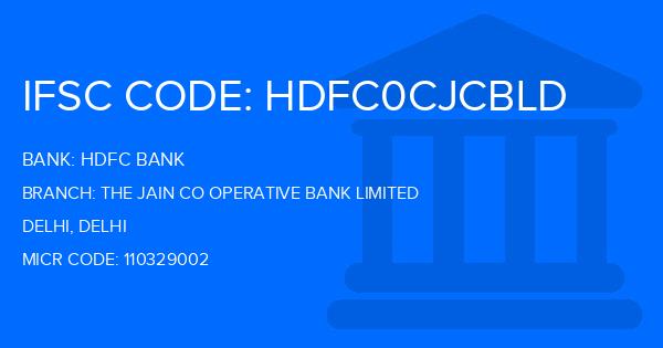 Hdfc Bank The Jain Co Operative Bank Limited Branch IFSC Code