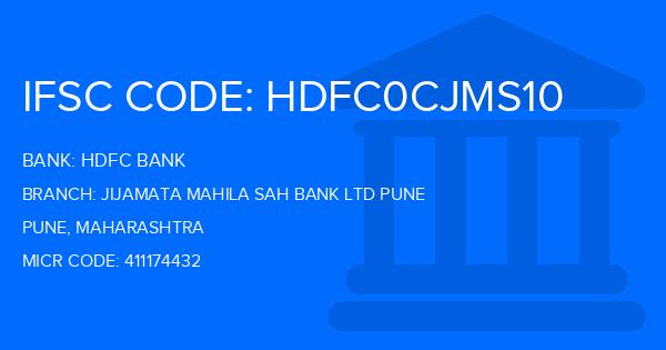 Hdfc Bank Jijamata Mahila Sah Bank Ltd Pune Branch IFSC Code