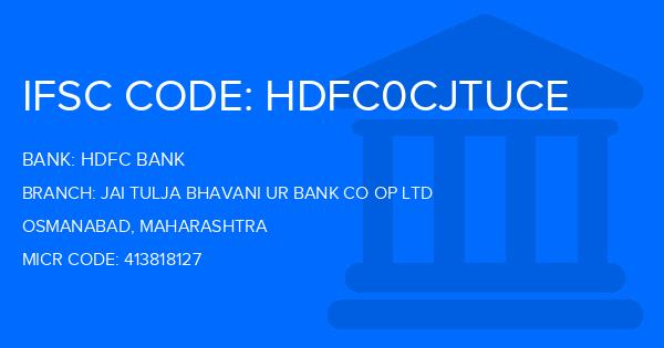 Hdfc Bank Jai Tulja Bhavani Ur Bank Co Op Ltd Branch IFSC Code