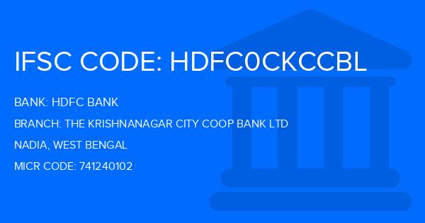 Hdfc Bank The Krishnanagar City Coop Bank Ltd Branch IFSC Code