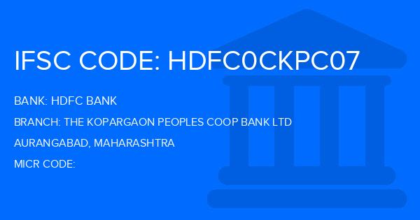 Hdfc Bank The Kopargaon Peoples Coop Bank Ltd Branch IFSC Code