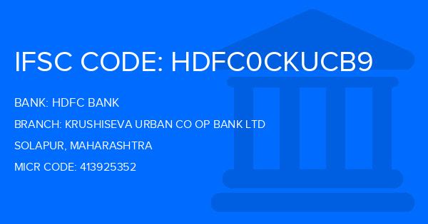 Hdfc Bank Krushiseva Urban Co Op Bank Ltd Branch IFSC Code