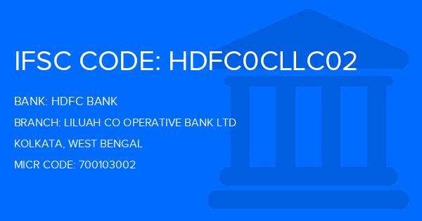 Hdfc Bank Liluah Co Operative Bank Ltd Branch IFSC Code