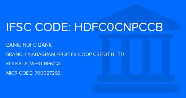 Hdfc Bank Nabagram Peoples Coop Credit B Ltd Branch IFSC Code