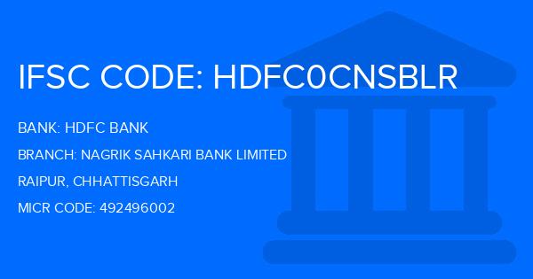 Hdfc Bank Nagrik Sahkari Bank Limited Branch IFSC Code