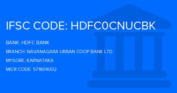 Hdfc Bank Navanagara Urban Coop Bank Ltd Branch IFSC Code