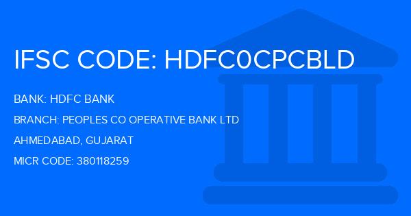 Hdfc Bank Peoples Co Operative Bank Ltd Branch IFSC Code
