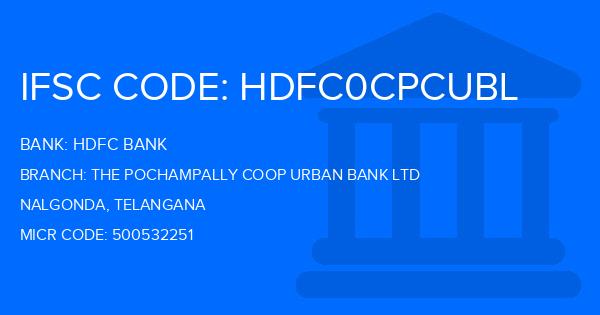 Hdfc Bank The Pochampally Coop Urban Bank Ltd Branch IFSC Code