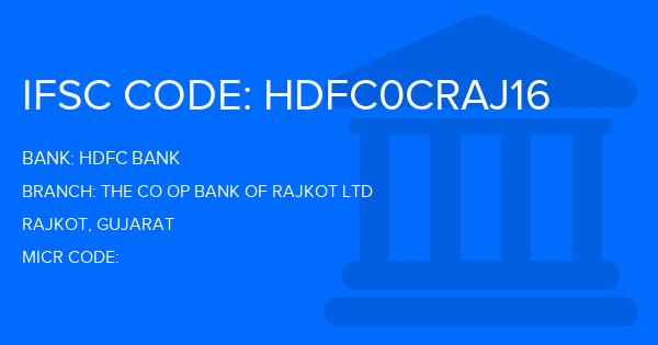 Hdfc Bank The Co Op Bank Of Rajkot Ltd Branch IFSC Code