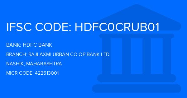 Hdfc Bank Rajlaxmi Urban Co Op Bank Ltd Branch IFSC Code