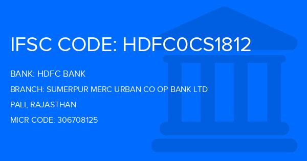 Hdfc Bank Sumerpur Merc Urban Co Op Bank Ltd Branch IFSC Code