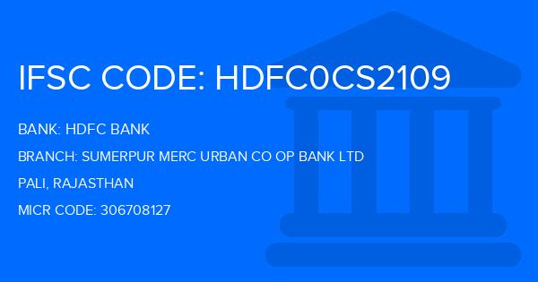 Hdfc Bank Sumerpur Merc Urban Co Op Bank Ltd Branch IFSC Code