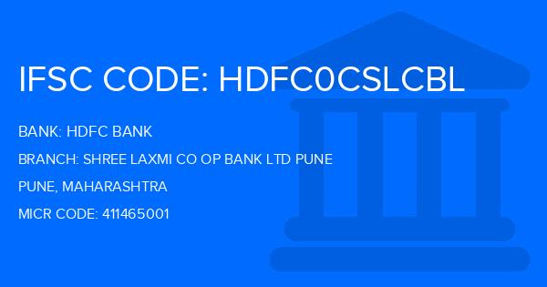 Hdfc Bank Shree Laxmi Co Op Bank Ltd Pune Branch IFSC Code