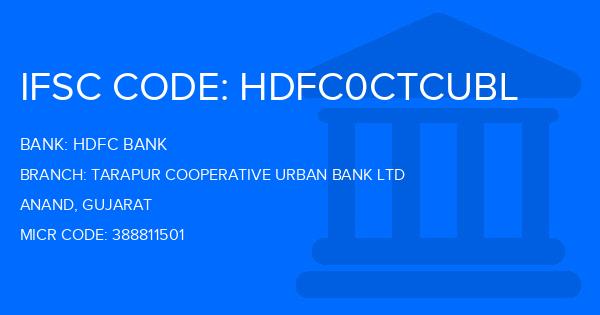 Hdfc Bank Tarapur Cooperative Urban Bank Ltd Branch IFSC Code