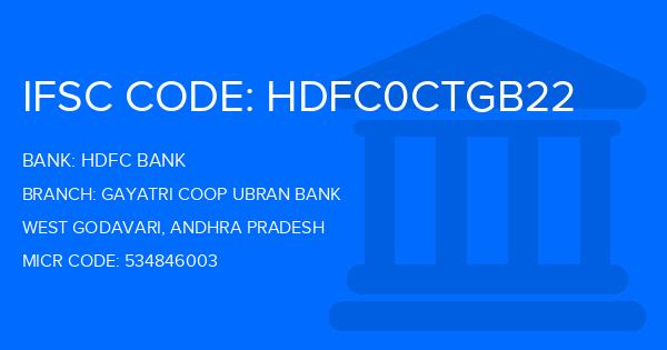 Hdfc Bank Gayatri Coop Ubran Bank Branch IFSC Code