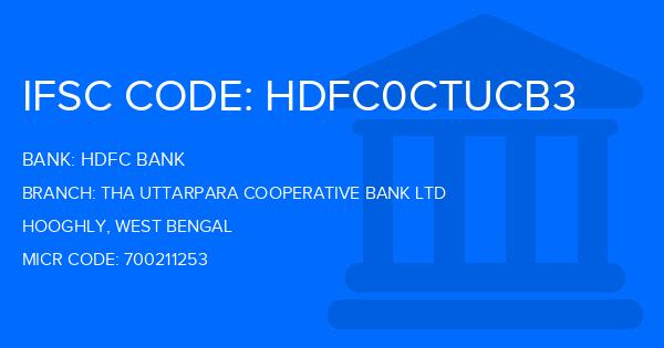 Hdfc Bank Tha Uttarpara Cooperative Bank Ltd Branch IFSC Code