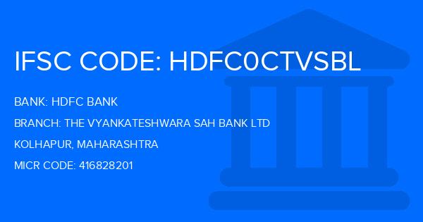 Hdfc Bank The Vyankateshwara Sah Bank Ltd Branch IFSC Code