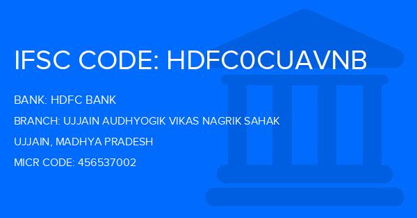 Hdfc Bank Ujjain Audhyogik Vikas Nagrik Sahak Branch IFSC Code