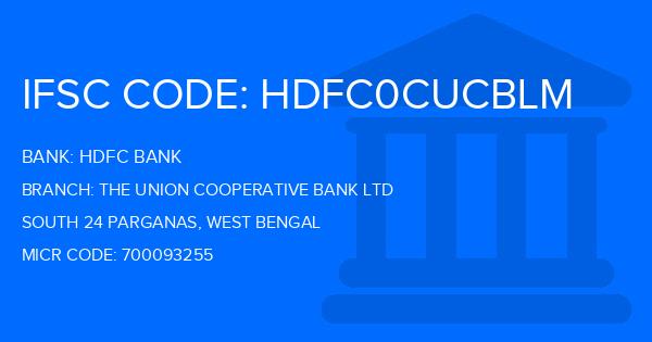 Hdfc Bank The Union Cooperative Bank Ltd Branch IFSC Code
