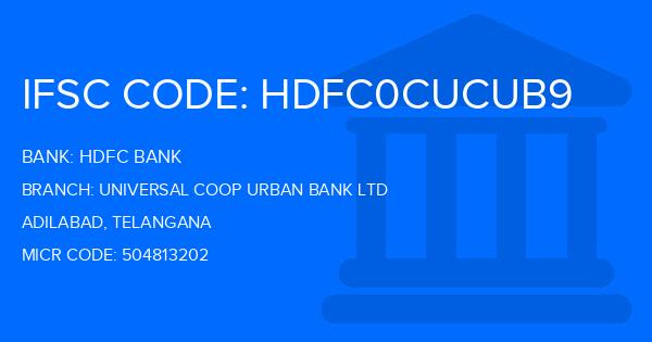 Hdfc Bank Universal Coop Urban Bank Ltd Branch IFSC Code