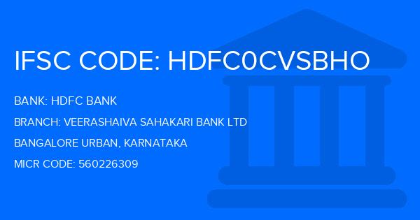Hdfc Bank Veerashaiva Sahakari Bank Ltd Branch IFSC Code