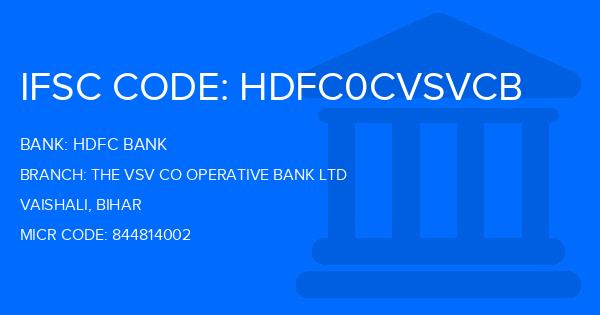 Hdfc Bank The Vsv Co Operative Bank Ltd Branch IFSC Code