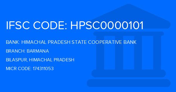 Himachal Pradesh State Cooperative Bank Barmana Branch IFSC Code