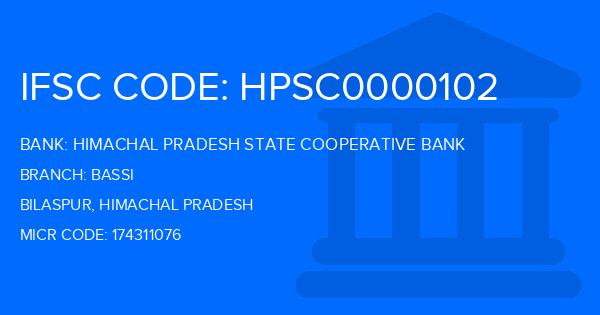 Himachal Pradesh State Cooperative Bank Bassi Branch IFSC Code