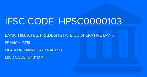 Himachal Pradesh State Cooperative Bank Beri Branch IFSC Code