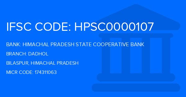 Himachal Pradesh State Cooperative Bank Dadhol Branch IFSC Code