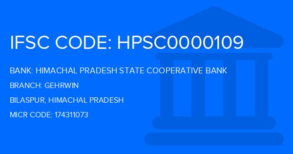 Himachal Pradesh State Cooperative Bank Gehrwin Branch IFSC Code