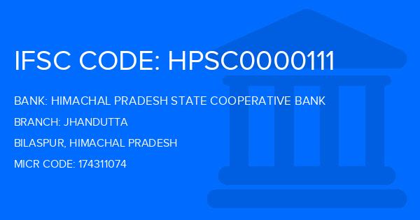 Himachal Pradesh State Cooperative Bank Jhandutta Branch IFSC Code