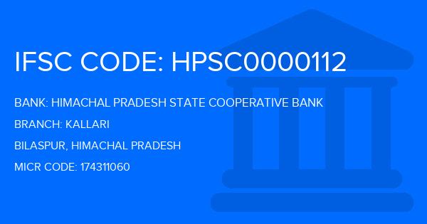 Himachal Pradesh State Cooperative Bank Kallari Branch IFSC Code