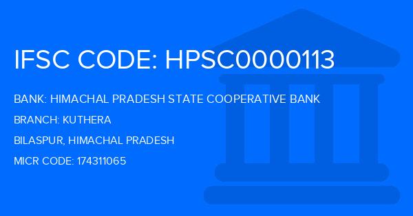 Himachal Pradesh State Cooperative Bank Kuthera Branch IFSC Code