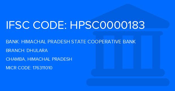 Himachal Pradesh State Cooperative Bank Dhulara Branch IFSC Code