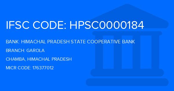 Himachal Pradesh State Cooperative Bank Garola Branch IFSC Code