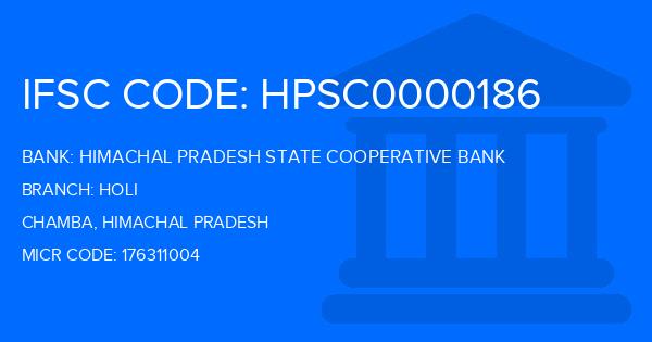 Himachal Pradesh State Cooperative Bank Holi Branch IFSC Code