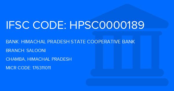 Himachal Pradesh State Cooperative Bank Salooni Branch IFSC Code