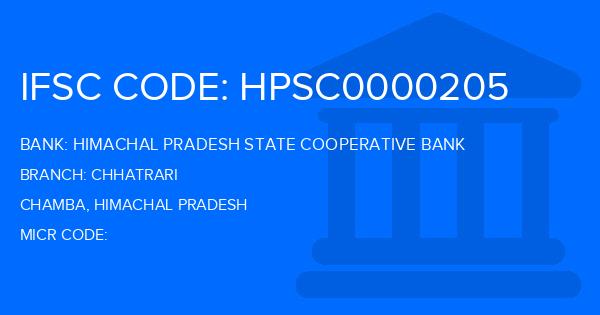 Himachal Pradesh State Cooperative Bank Chhatrari Branch IFSC Code