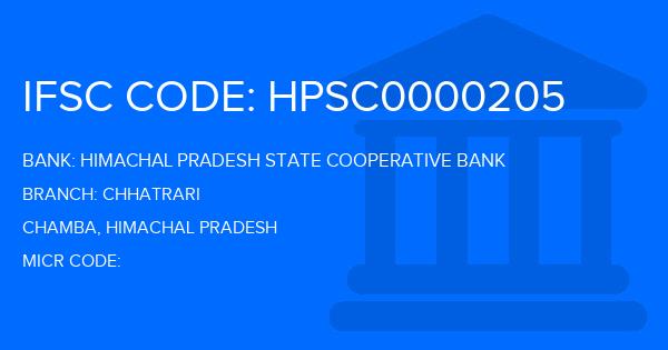 Himachal Pradesh State Cooperative Bank Chhatrari Branch IFSC Code