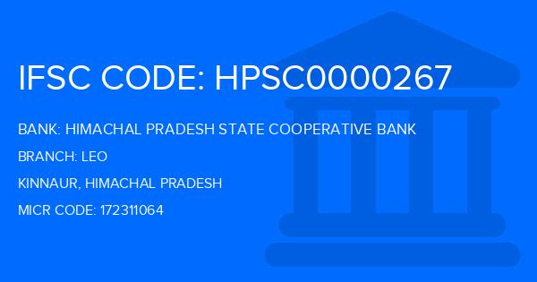 Himachal Pradesh State Cooperative Bank Leo Branch IFSC Code