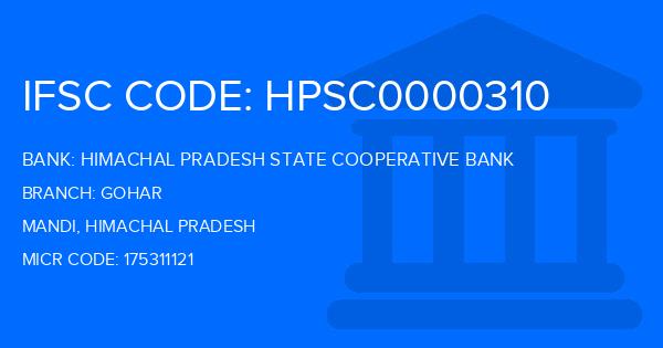 Himachal Pradesh State Cooperative Bank Gohar Branch IFSC Code