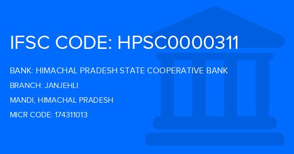 Himachal Pradesh State Cooperative Bank Janjehli Branch IFSC Code