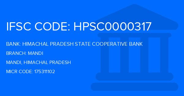 Himachal Pradesh State Cooperative Bank Mandi Branch IFSC Code