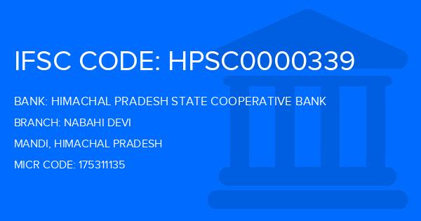 Himachal Pradesh State Cooperative Bank Nabahi Devi Branch IFSC Code