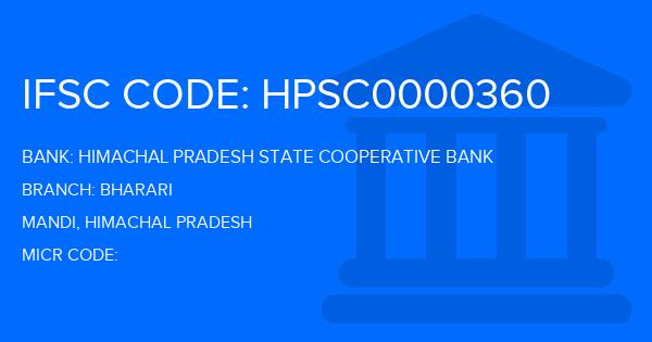 Himachal Pradesh State Cooperative Bank Bharari Branch IFSC Code