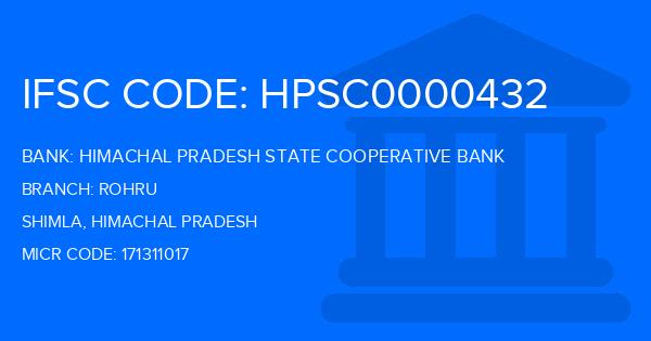 Himachal Pradesh State Cooperative Bank Rohru Branch IFSC Code