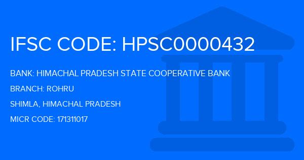 Himachal Pradesh State Cooperative Bank Rohru Branch IFSC Code