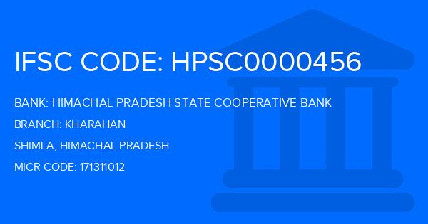 Himachal Pradesh State Cooperative Bank Kharahan Branch IFSC Code