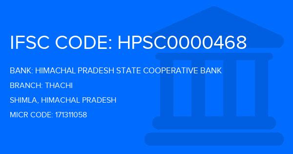 Himachal Pradesh State Cooperative Bank Thachi Branch IFSC Code